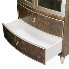 Villa-Cherie Hazelnut Display Cabinet - Ornate Home