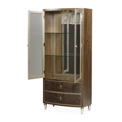 Villa-Cherie Hazelnut Display Cabinet - Ornate Home