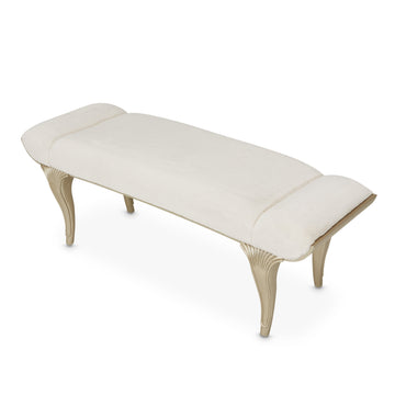 Villa-Cherie Hazelnut/Faux Fur Bed Bench - Ornate Home