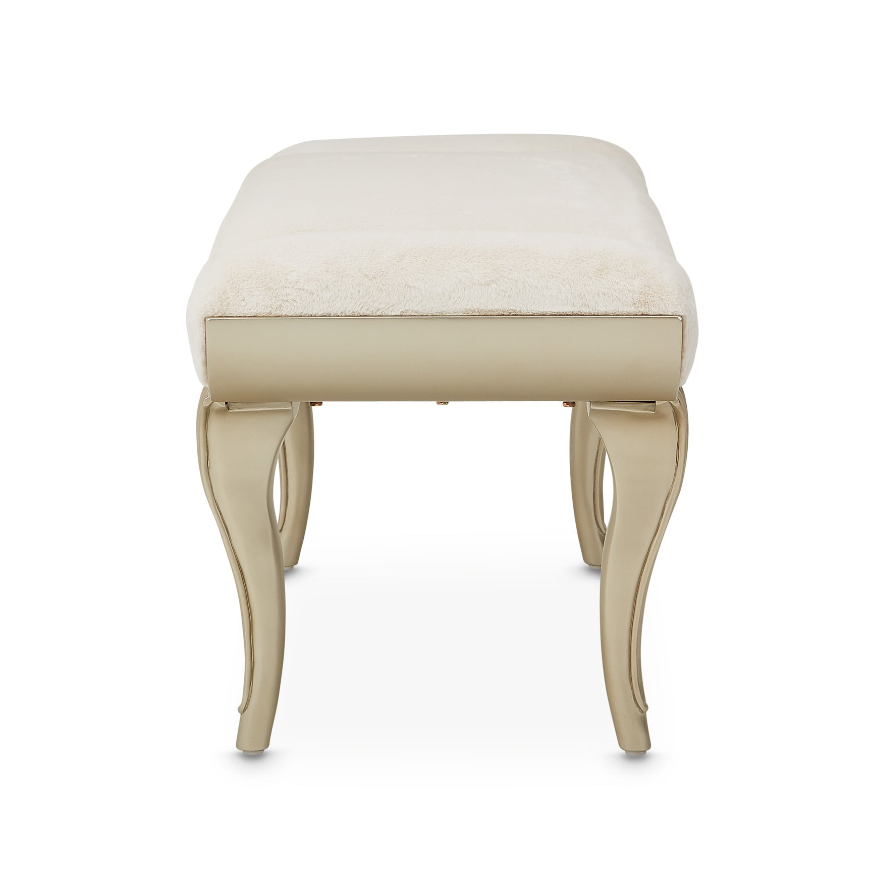 Villa-Cherie Hazelnut/Faux Fur Bed Bench - Ornate Home