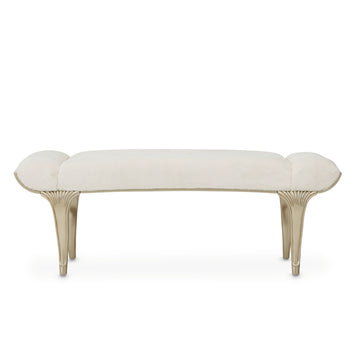 Villa-Cherie Hazelnut/Faux Fur Bed Bench - Ornate Home