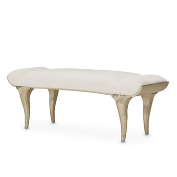 Villa-Cherie Hazelnut/Faux Fur Bed Bench - Ornate Home
