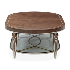 Villa-Cherie Hazelnut Oval Cocktail Table - Ornate Home