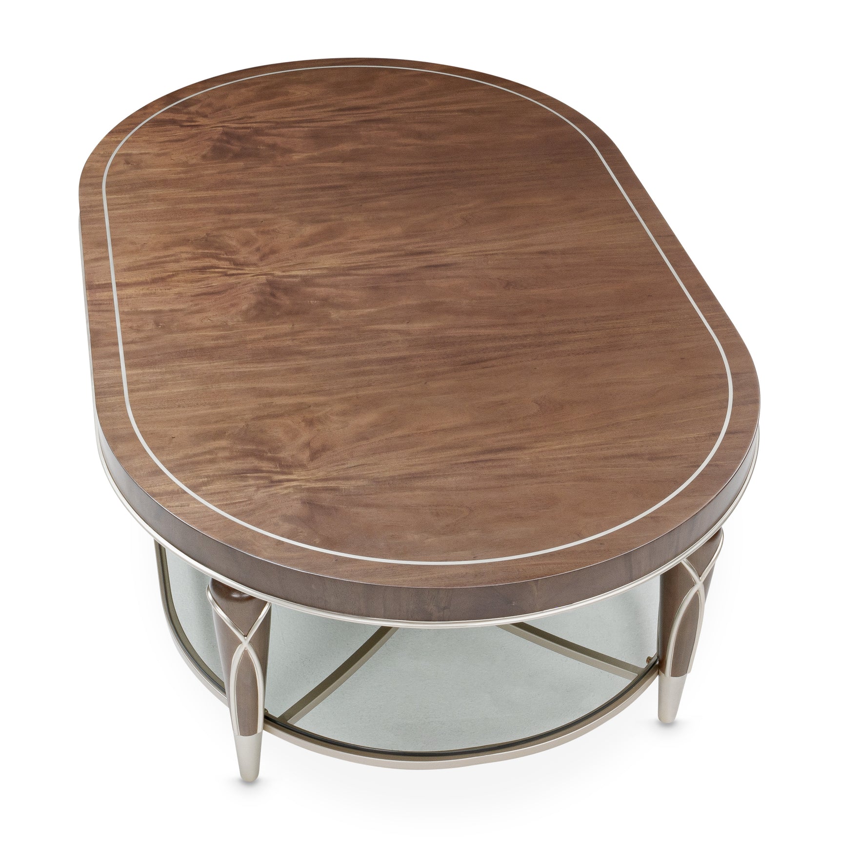 Villa-Cherie Hazelnut Oval Cocktail Table - Ornate Home