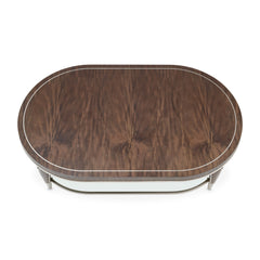 Villa-Cherie Hazelnut Oval Cocktail Table - Ornate Home