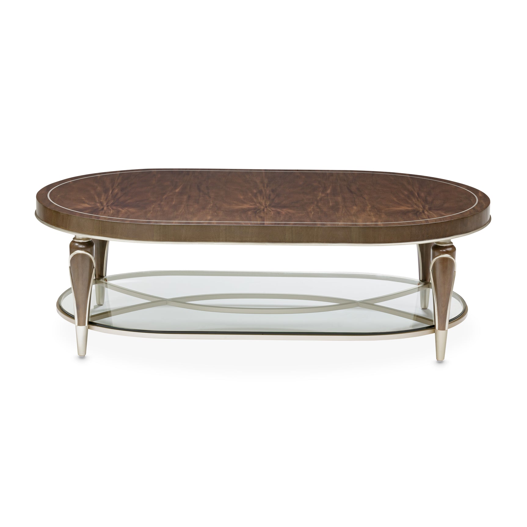 Villa-Cherie Hazelnut Oval Cocktail Table - Ornate Home