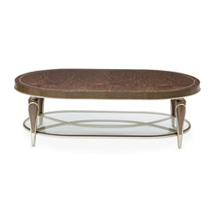 Villa-Cherie Hazelnut Oval Cocktail Table - Ornate Home