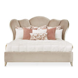 Villa-Cherie Hazelnut/Porcini Channel Tufted Bed - Ornate Home