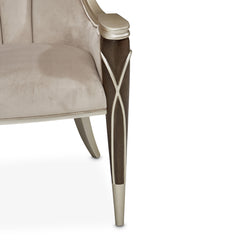 Villa-Cherie Hazelnut/Porcini Dining Arm Chair - Ornate Home