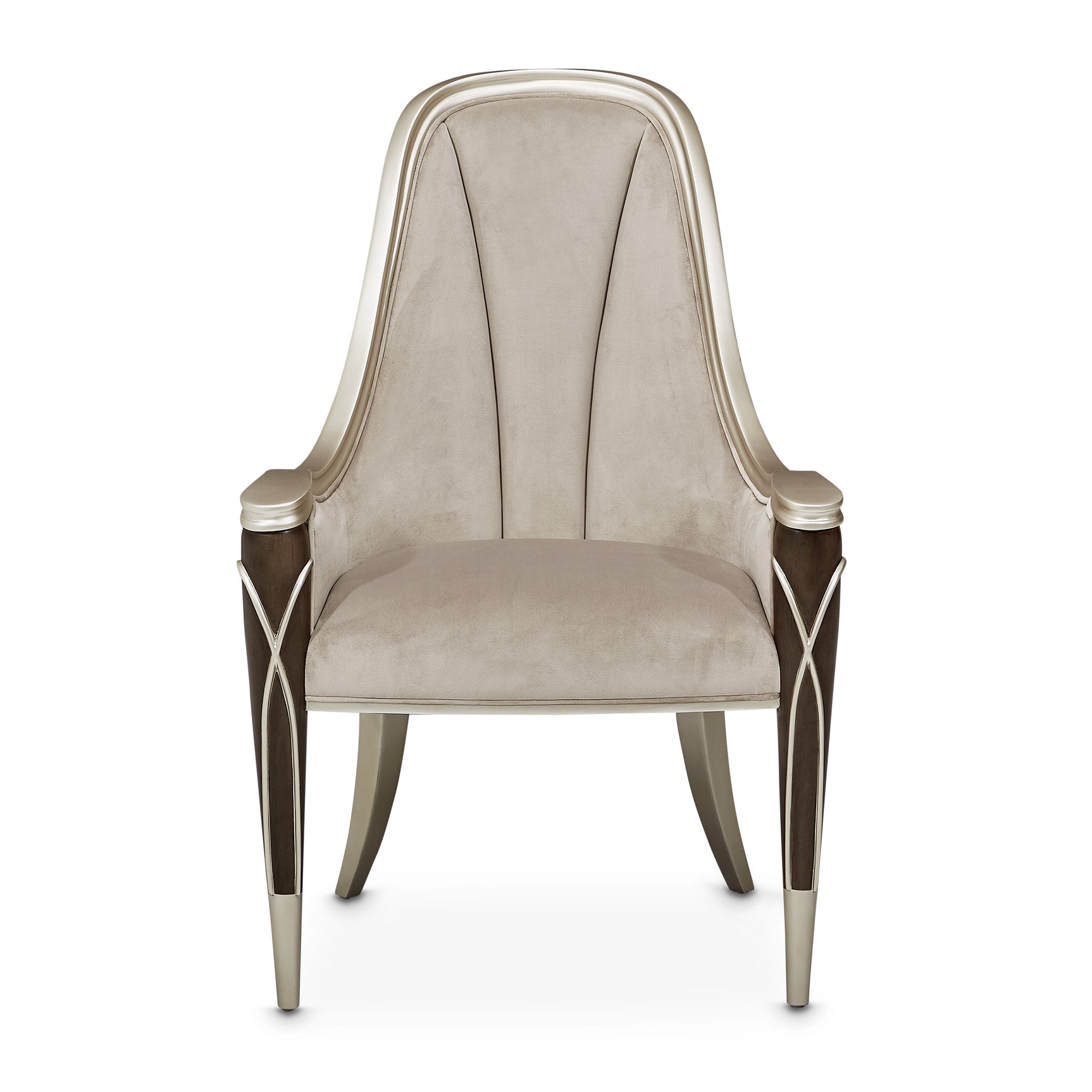 Villa-Cherie Hazelnut/Porcini Dining Arm Chair - Ornate Home