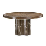 Villa-Cherie Hazelnut Round Dining Table - Ornate Home