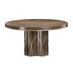 Villa-Cherie Hazelnut Round Dining Table - Ornate Home