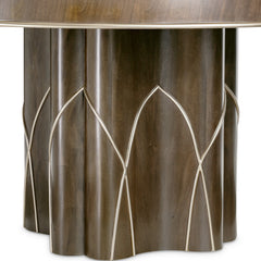 Villa-Cherie Hazelnut Round Dining Table - Ornate Home