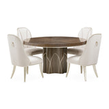 Villa-Cherie Hazelnut Round Dining Table - Ornate Home