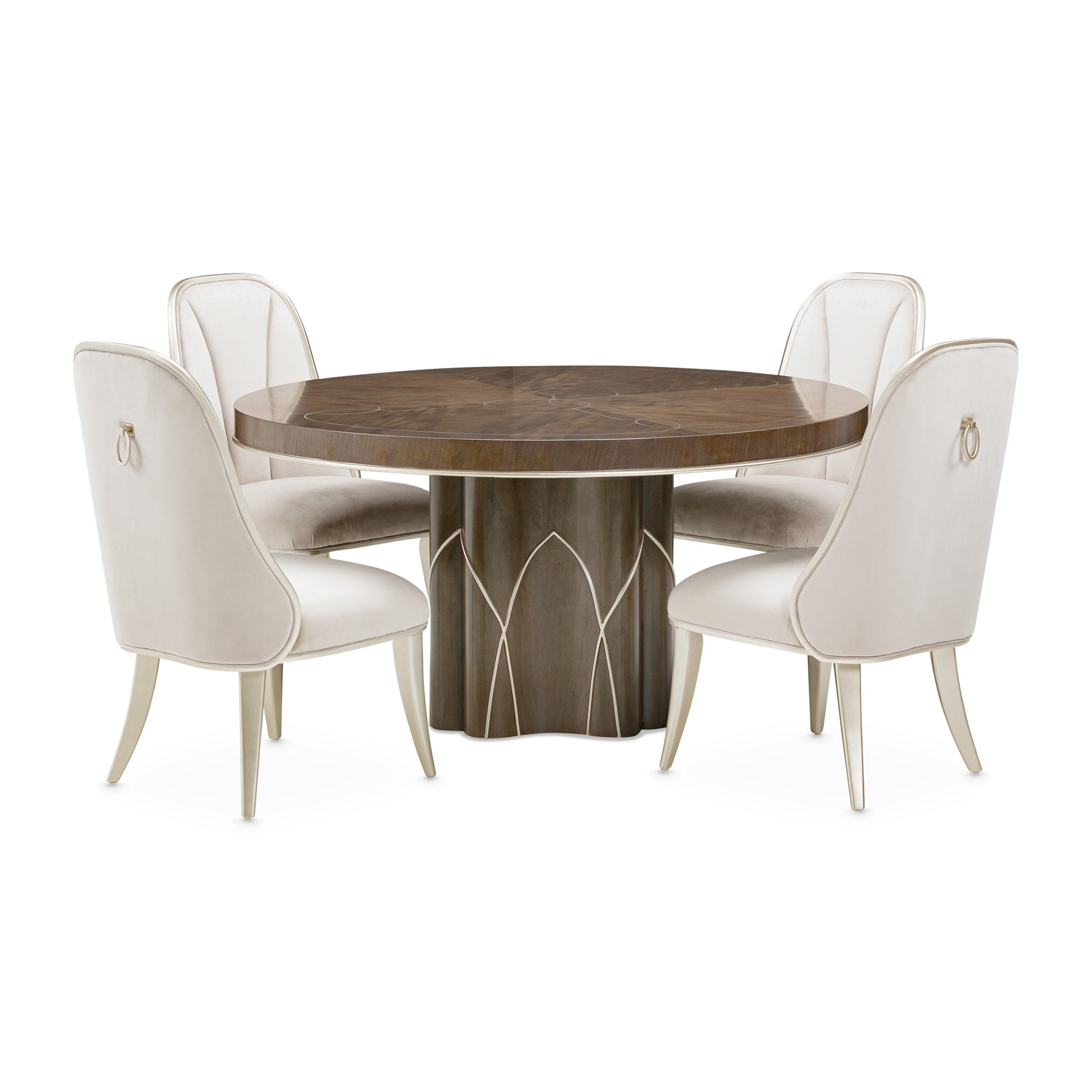Villa-Cherie Hazelnut Round Dining Table - Ornate Home