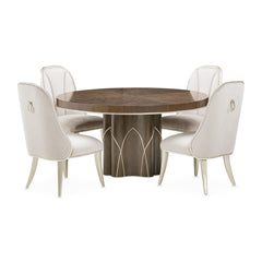 Villa-Cherie Hazelnut Round Dining Table - Ornate Home