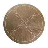 Villa-Cherie Hazelnut Round Dining Table - Ornate Home