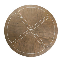Villa-Cherie Hazelnut Round Dining Table - Ornate Home