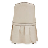 Villa Cherie Pearl/Frosted Tufted Vanity Chair