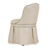 Villa Cherie Pearl/Frosted Tufted Vanity Chair
