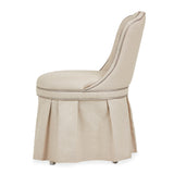 Villa Cherie Pearl/Frosted Tufted Vanity Chair