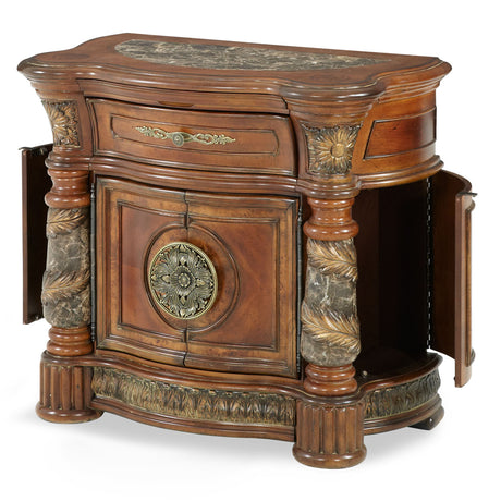 Villa Valencia Classic Chestnut Bedside Chest - Ornate Home