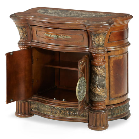 Villa Valencia Classic Chestnut Bedside Chest - Ornate Home