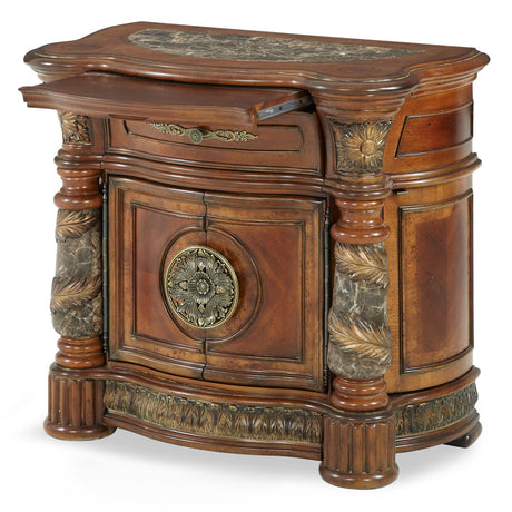 Villa Valencia Classic Chestnut Bedside Chest - Ornate Home