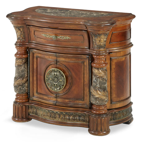 Villa Valencia Classic Chestnut Bedside Chest - Ornate Home