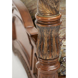Villa Valencia Classic Chestnut Canopy Bed - Ornate Home