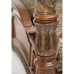 Villa Valencia Classic Chestnut Canopy Bed - Ornate Home