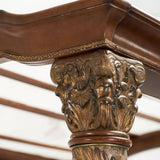 Villa Valencia Classic Chestnut Canopy Bed - Ornate Home