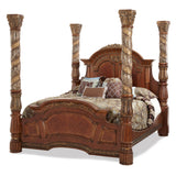 Villa Valencia Classic Chestnut Canopy Bed - Ornate Home