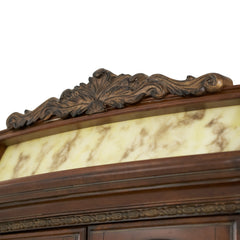 Villa Valencia Classic Chestnut China Buffet with Lighted Top - Ornate Home