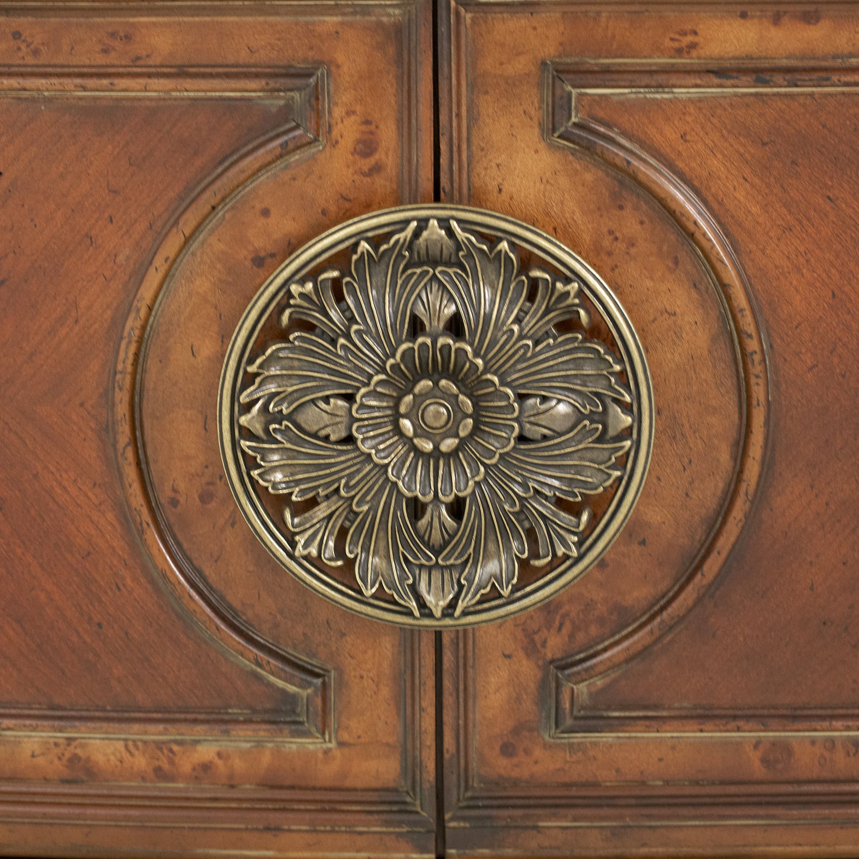Villa Valencia Classic Chestnut China Cabinet - Ornate Home