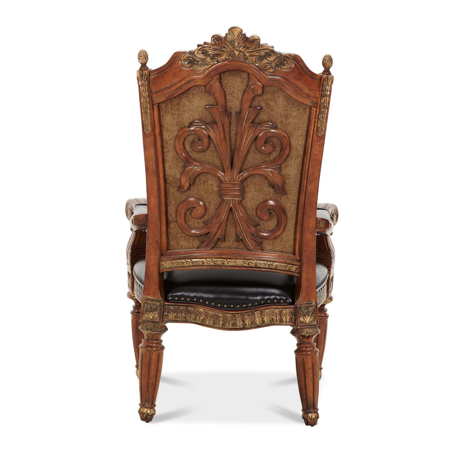 Villa Valencia Classic Chestnut Dining Arm Chair (Set of 2) - Ornate Home