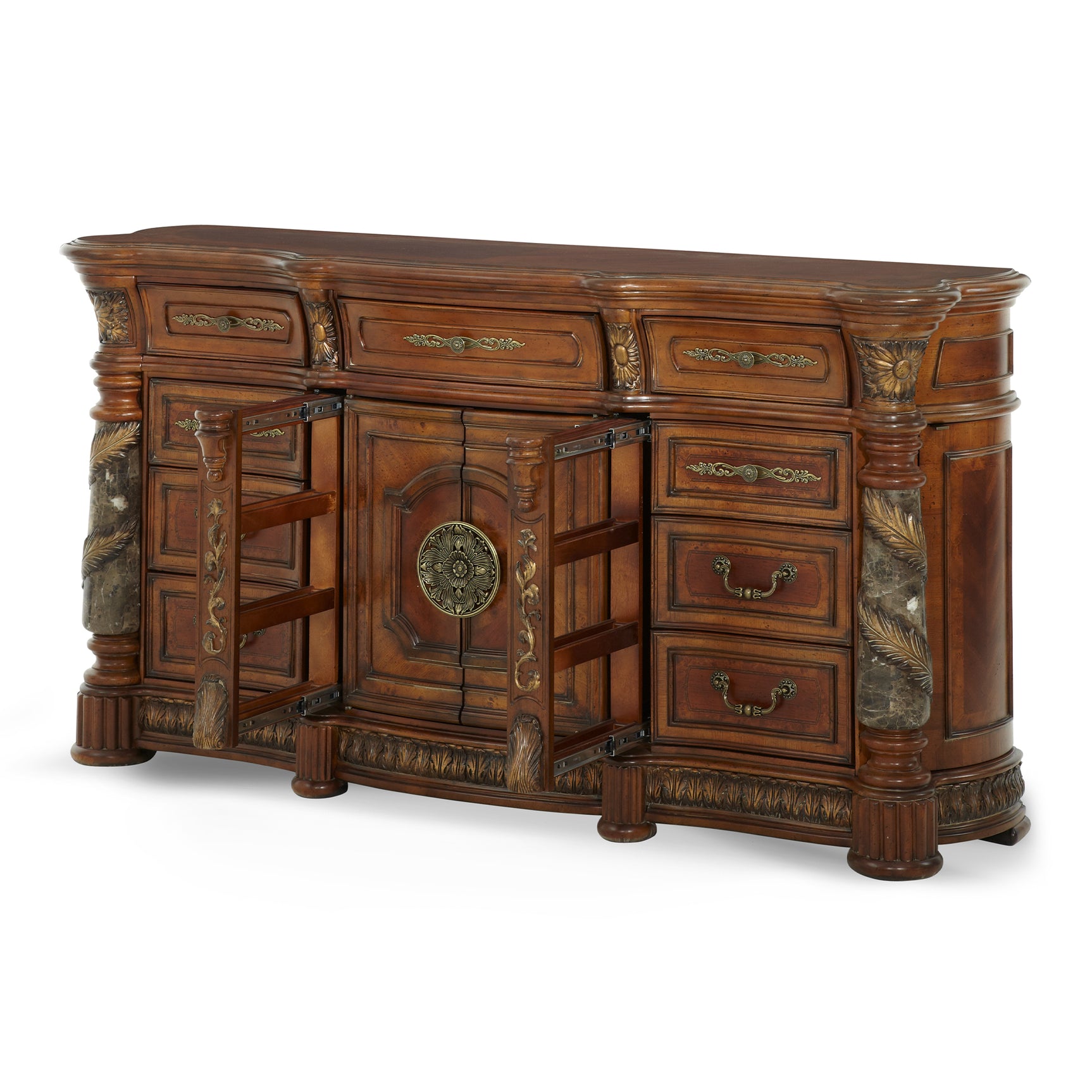 Villa Valencia Classic Chestnut Dresser - Ornate Home