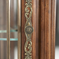 Villa Valencia Classic Chestnut Dresser with Mirror - Ornate Home