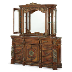 Villa Valencia Classic Chestnut Dresser with Mirror - Ornate Home