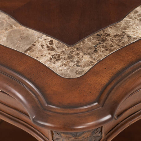 Villa Valencia Classic Chestnut End Table - Ornate Home