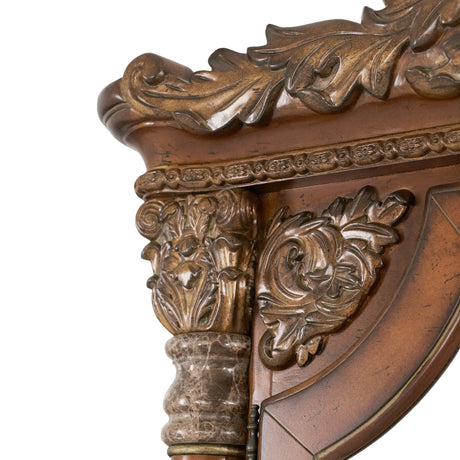 Villa Valencia Classic Chestnut Floor Accent Mirror - Ornate Home
