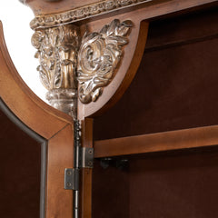 Villa Valencia Classic Chestnut Floor Accent Mirror - Ornate Home