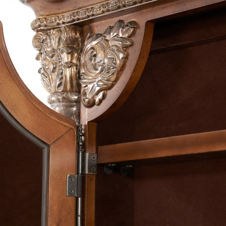 Villa Valencia Classic Chestnut Floor Accent Mirror - Ornate Home