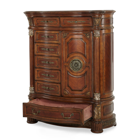 Villa Valencia Classic Chestnut Gentleman's Chest - Ornate Home
