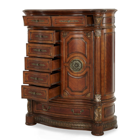 Villa Valencia Classic Chestnut Gentleman's Chest - Ornate Home