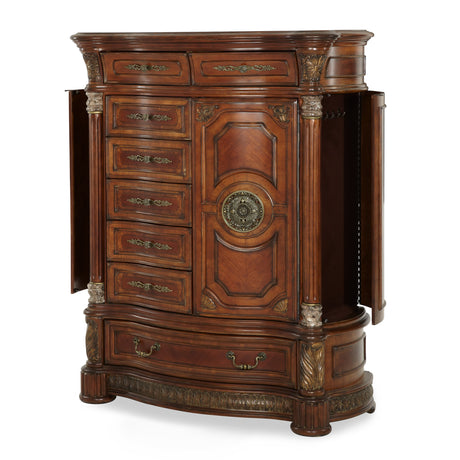 Villa Valencia Classic Chestnut Gentleman's Chest - Ornate Home
