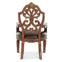 Villa Valencia Classic Chestnut Pull-up Desk Arm Chair - Ornate Home