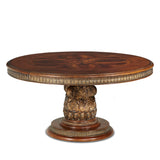 Villa Valencia Classic Chestnut Round Dining Table - Ornate Home