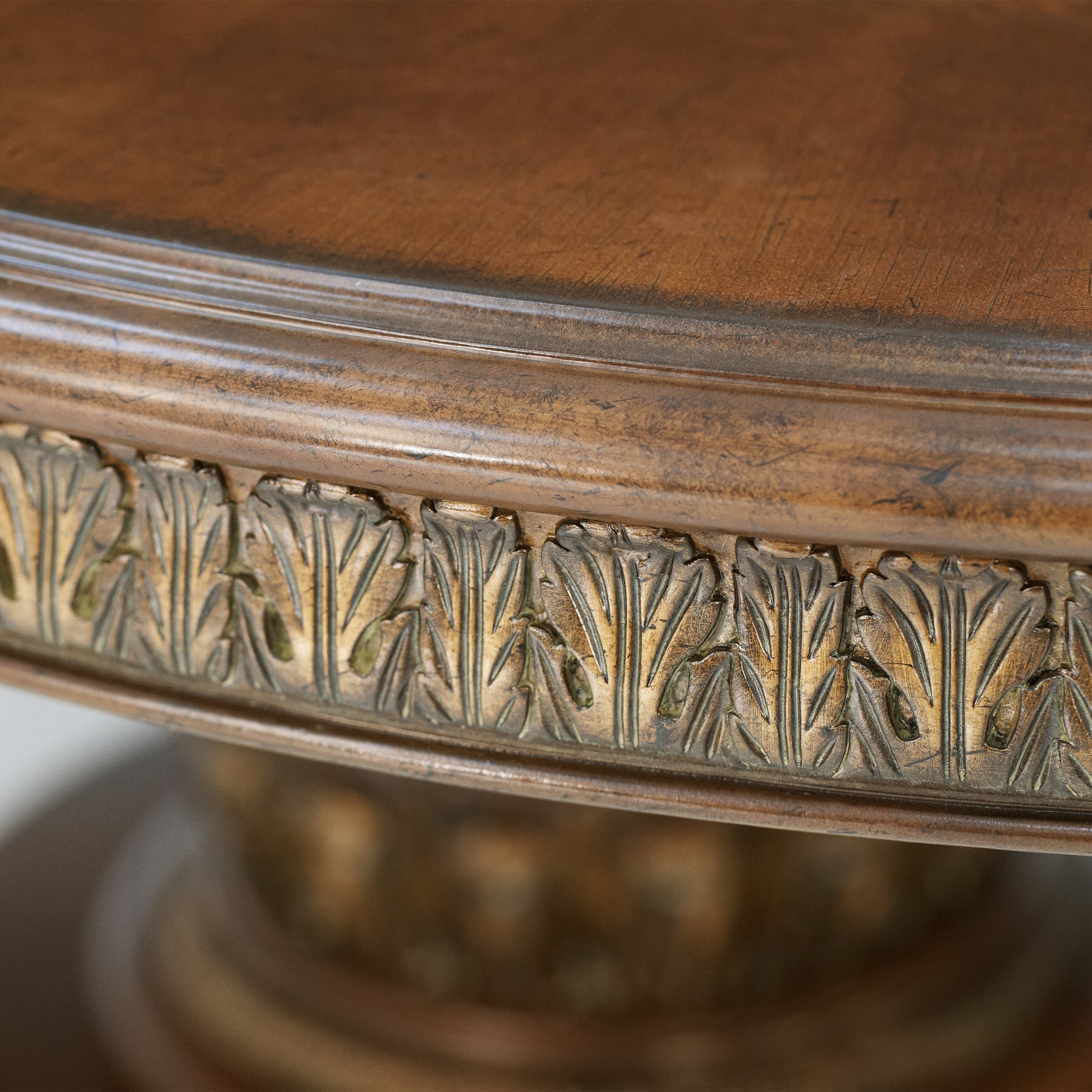 Villa Valencia Classic Chestnut Round Dining Table - Ornate Home