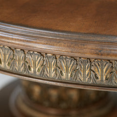 Villa Valencia Classic Chestnut Round Dining Table - Ornate Home